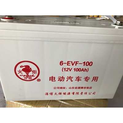 火炬蓄电池6EVF-J-100 12V100AH电动割草机 旅游观X光车 升降机