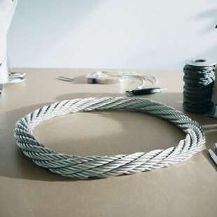 环圆O形状钢丝绳无接头钢丝绳镀锌起重8E0MM 100MM直径钢丝绳可定