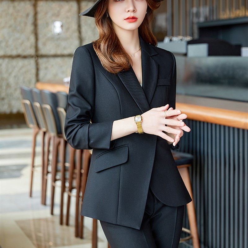 西装套装女高级感主持p人正装职业装气质女神范高端美容院工作服