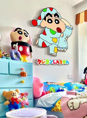 儿童房间d布置墙面装蜡饰画男孩室床头笔小新贴纸改造物40373 蜡