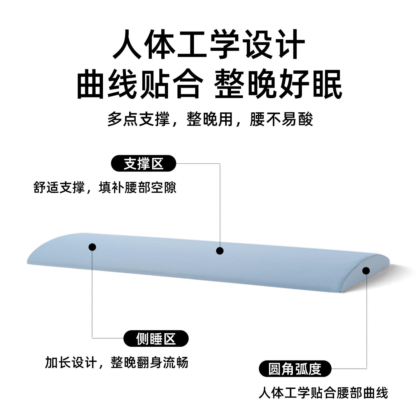 腰枕床垫上腰用椎盘JJBY2382突出睡觉专睡眠托腰护腰腰垫孕妇腰部