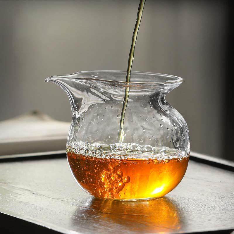 福海袋茶公道杯高硅KMQ耐热玻璃分器硼大容量茶家用单个功夫茶具