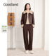 Goodland美地羊毛翻领真皮衣羽绒服女鸭绒2025冬新款 LC35309060