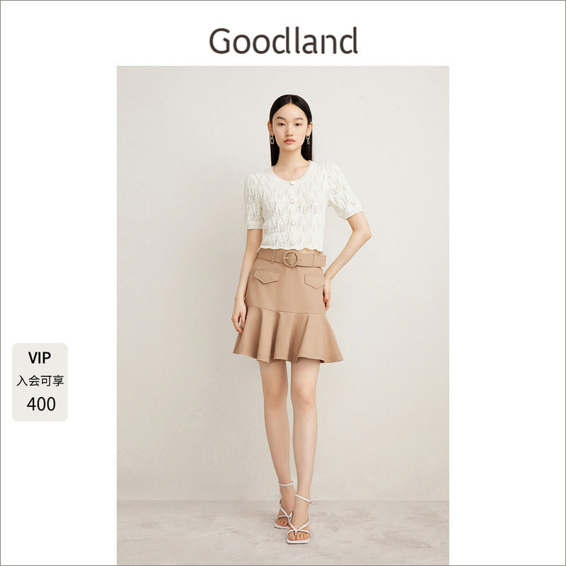 goodland美地圆领毛针织衫图片