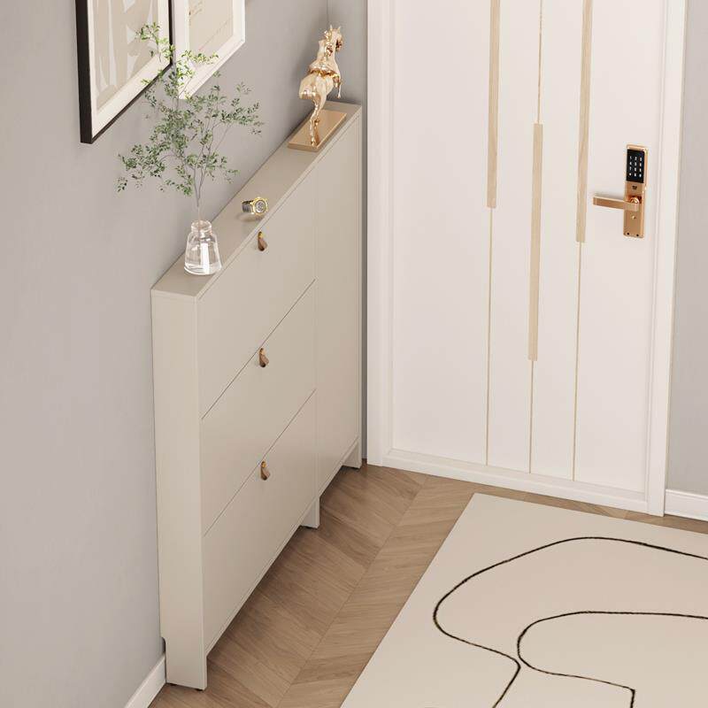 超薄鞋柜15cm门后家用翻斗柜入户门现代简约轻奢极窄小户型玄关柜