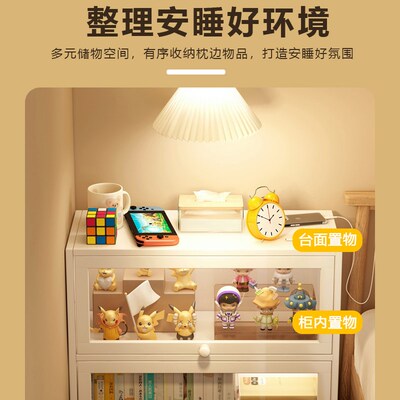 儿童床头柜替代品小型置物架简约现代宿舍好N物床边收纳储物柜摆
