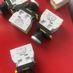 新款新黎明防爆带灯按钮开关自复位带指示灯启T停开关 红绿黄