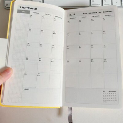 2026年新款a6日程本weeks手账本学生高效时间管理计划自律笔记本