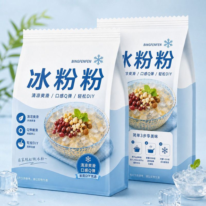 冰粉粉四川冰凉粉果冻粉冰粉自制家用养生饮摆摊商用养生饮专用粉