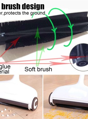 360 Degree Stkainless Steel Hand Push Sweepers Sweeping Mach