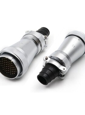 威浦WF55插头TI对接插座2 3芯4针孔航空插座ZI连接X器防水插座接