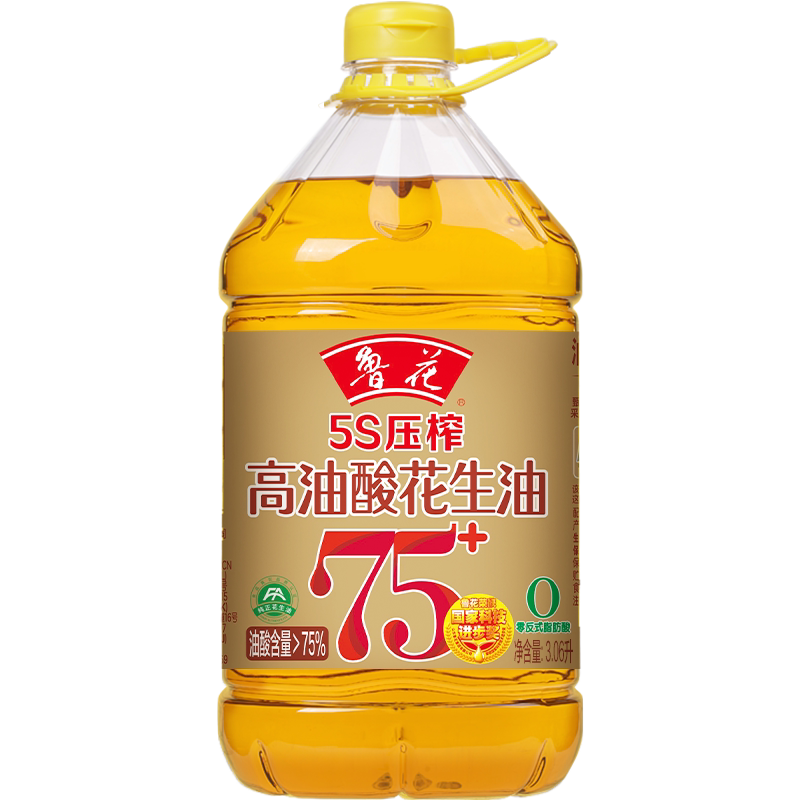 鲁花高油酸花生油3.06L图片