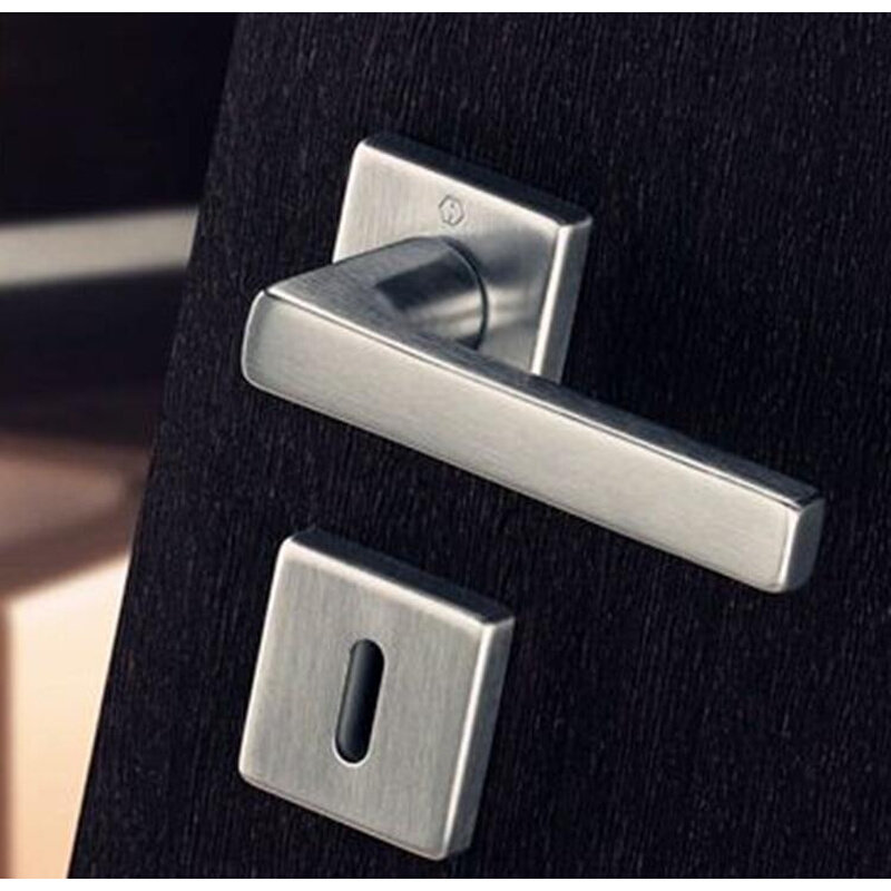 德国好博hoppe进口木门分体执手1643/f9铝合金仿钢色欧式机械门锁