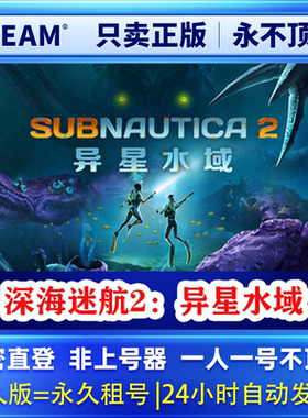 Steam正版可联机 深海迷航2：异星水域 租号  一人一号不顶号