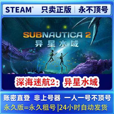 Steam正版可联机 深海迷航2：异星水域 租号  一人一号不顶号