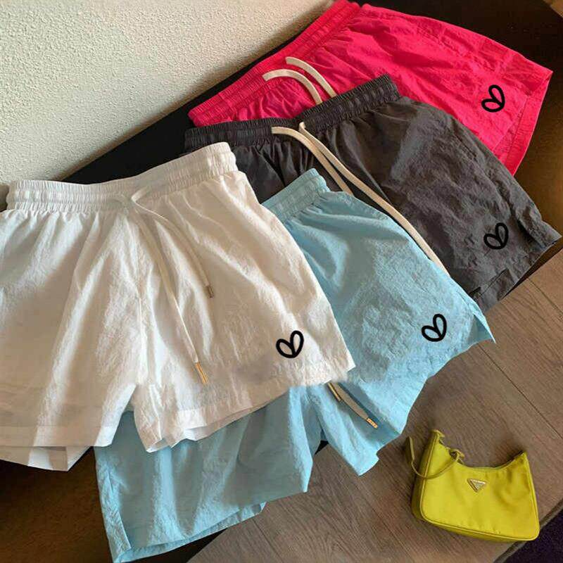 韩系高腰松紧腰短裤2026夏季新款宽松休闲运动速干外穿薄款热裤女