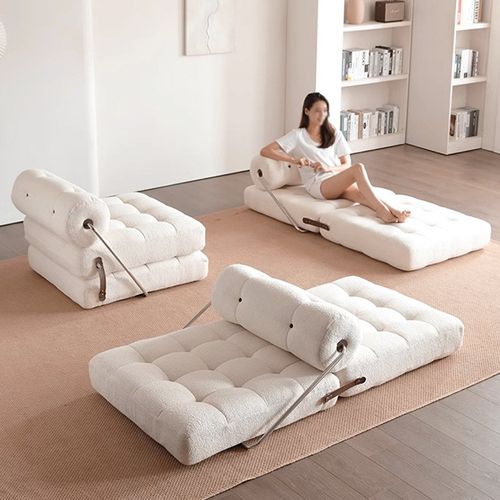 塔吉沙发布艺单人折叠沙发客厅模块懒人可躺沙发床两用模块沙发椅