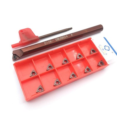 跨境 数控内孔镗孔刀杆小孔S10K-SWUNR04弹簧钢+WNMG040304