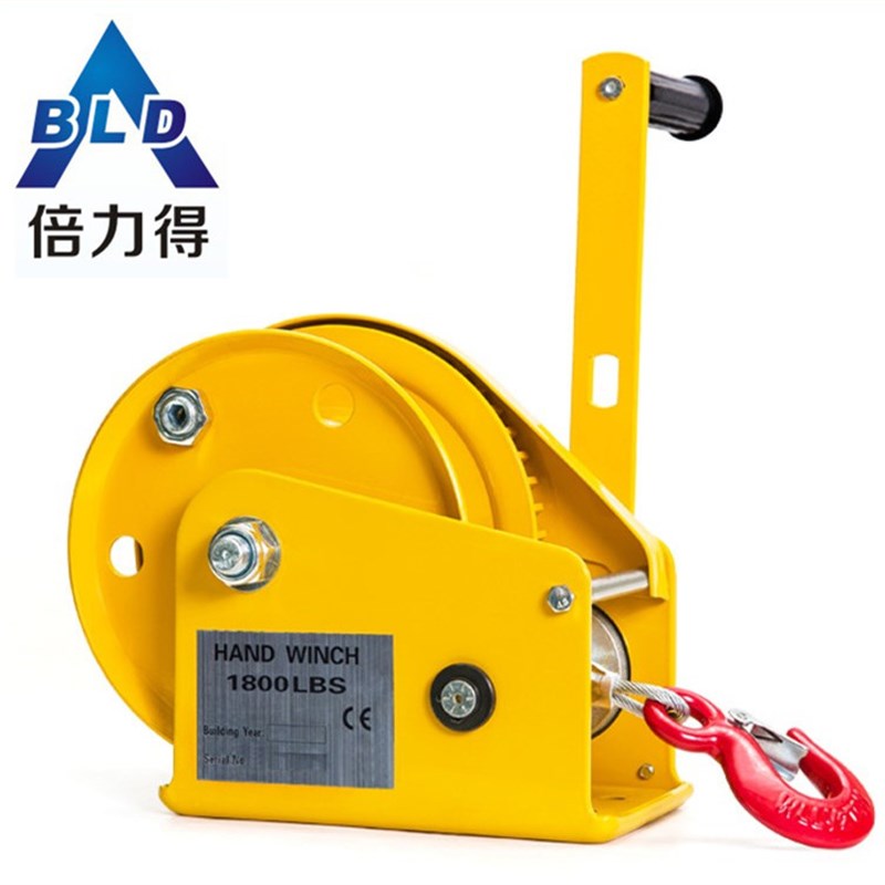 2600磅手摇绞盘自锁绞盘刹车绞盘手动起重工具三角架工具