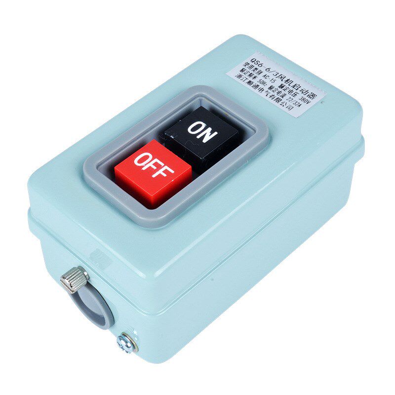 手动磁力起动器 电磁启动器 风机起动器qs6-4/3 qs6-6/3