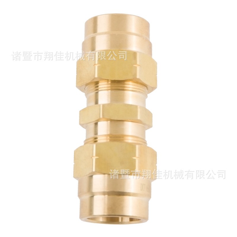 AIR BREAK FITTING AIR HOSE 卡套式汽车刹车管接头 美标铜接头