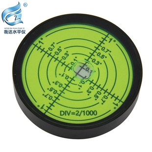 全金属万向水平仪6012内刻线6分高精度水准仪圆形便携式 水平气泡