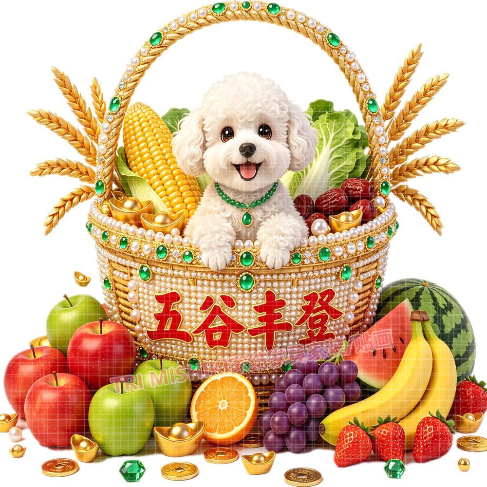 五谷丰登水果蔬菜贴纸新款可爱