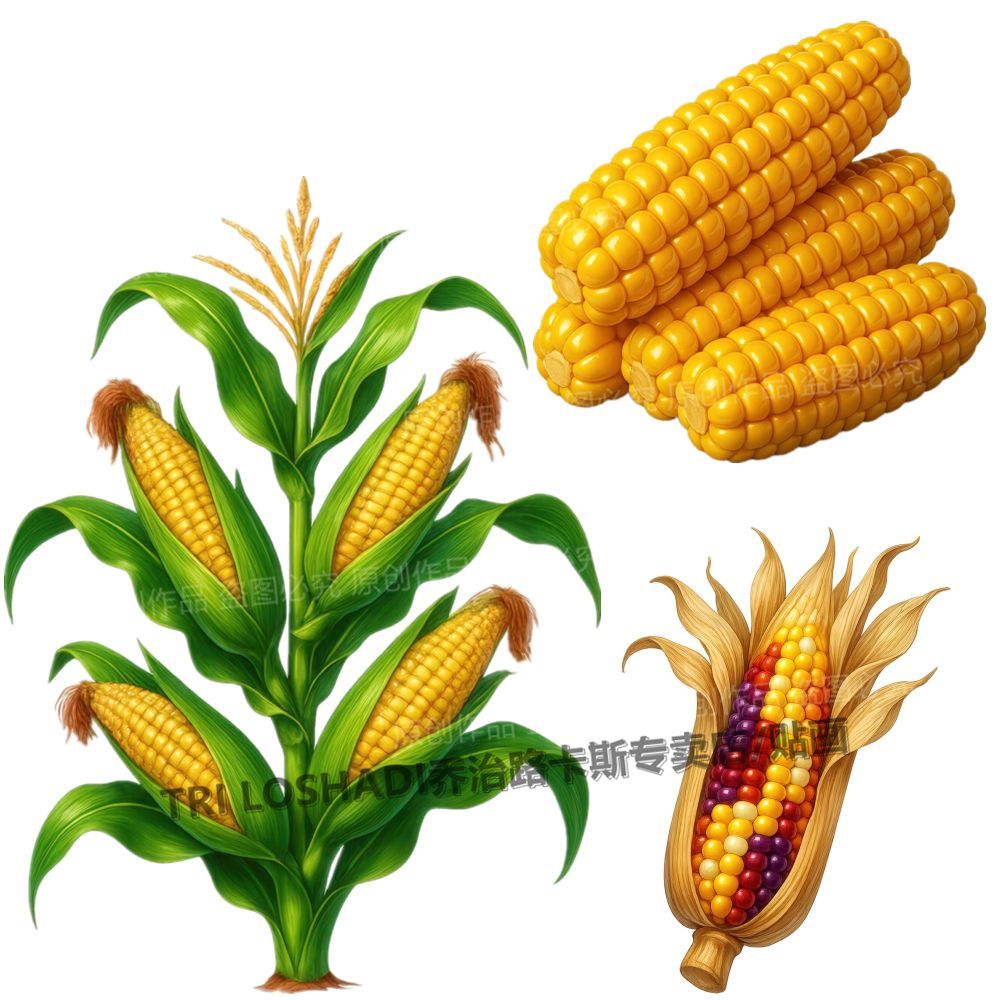 爆款蔬菜玉米贴纸厨房贴画防油污