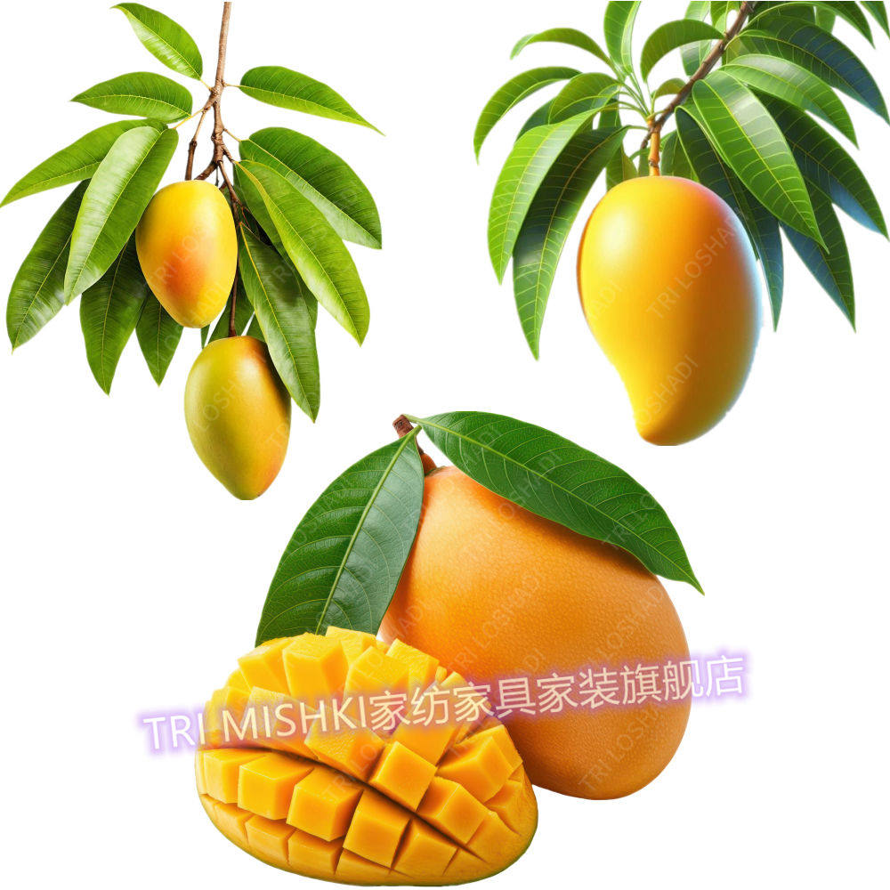 水果图案贴纸高清芒果厨房贴画装饰冰箱贴自粘防水墙贴遮丑划痕贴