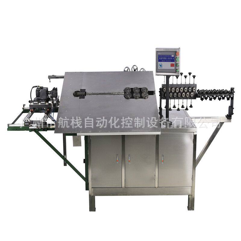 山东航栈牌U形草皮钉高速弯线机 镀锌线固定钉自动数控成型机