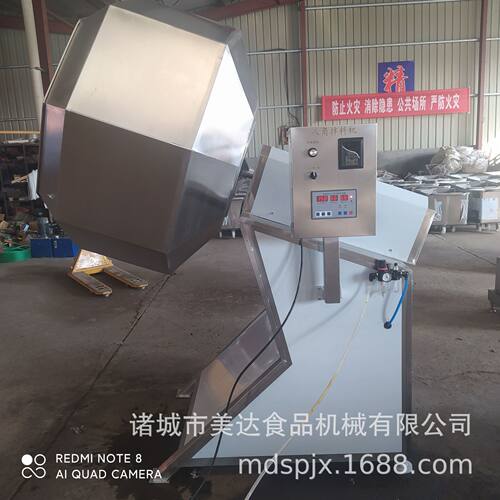 休闲食品调味机 现货 八角拌料机 锅巴江米条搅拌桶 质量保证