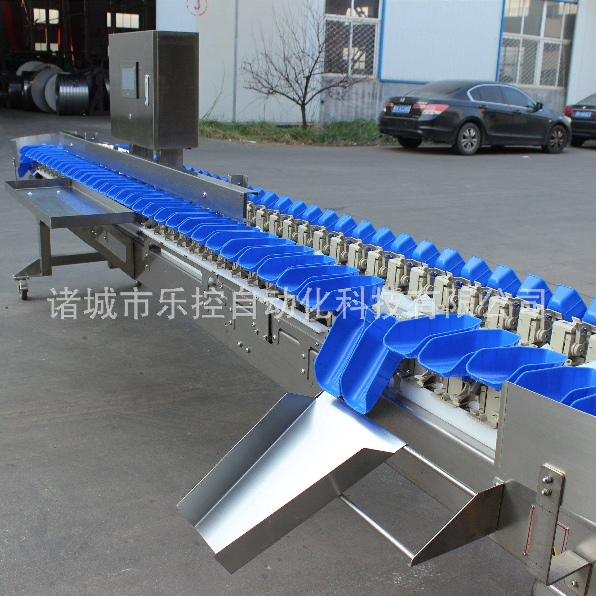 乐控升级款海蛎子重量分级机 架体加宽出料口加长 牡蛎生蚝分拣机