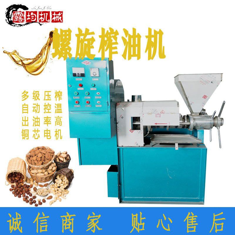 花生榨油机 商用中型油坊菜籽核桃榨油机 全自动温控螺旋榨油机
