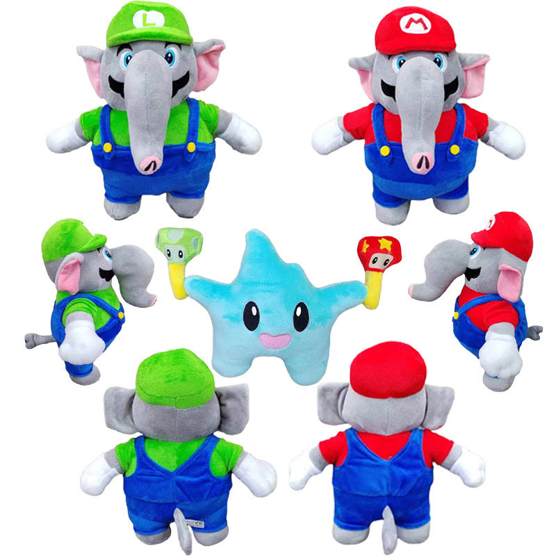 跨境新款马里奥毛绒玩具Tanooki Mario plush 公仔毛绒玩偶现货
