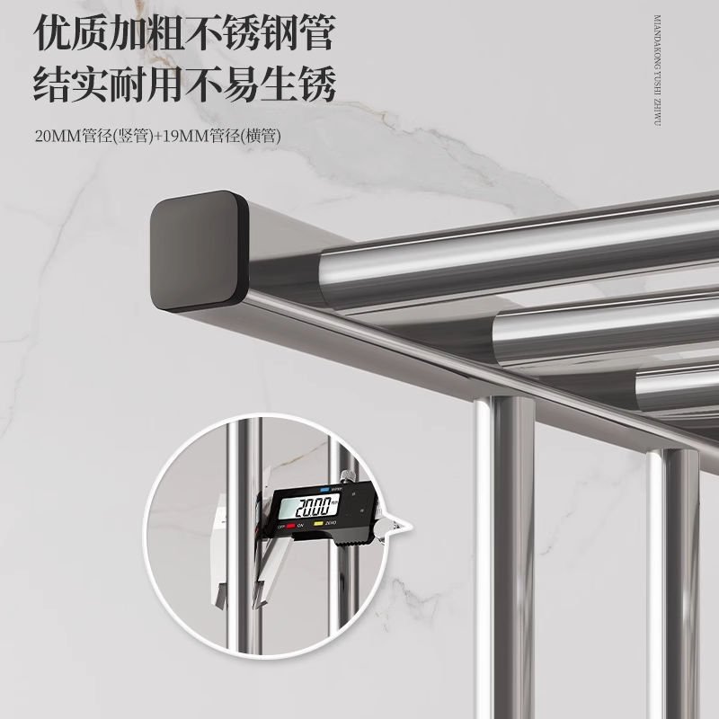 毛巾晾晒架美发店洗车理发店专用落地置物架子免打孔挂杆收纳神器图片