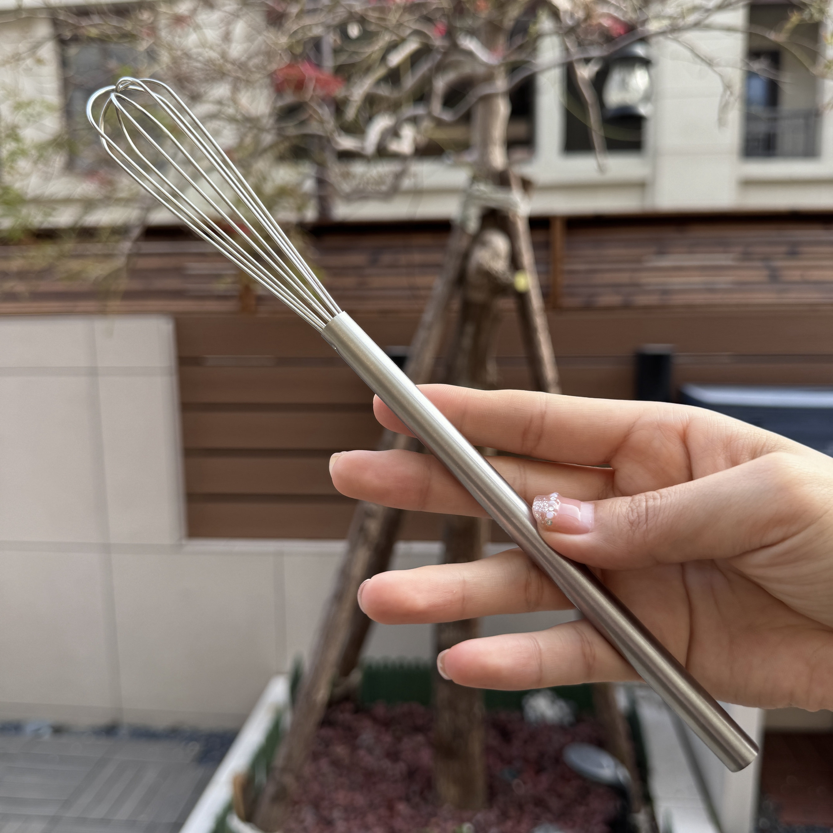 出日本打蛋器 18/10钢手动家用鸡蛋搅拌器 厨房烘焙工具轻便