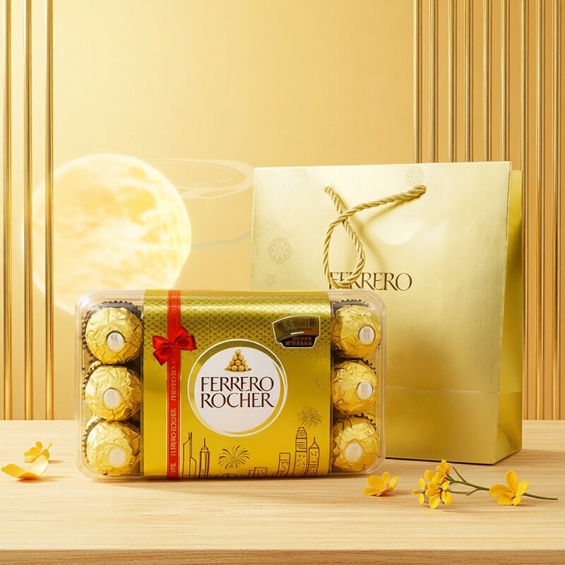 意大利费列罗T30榛果巧克力375g牛奶巧克力可可脂坚果巧克力零食