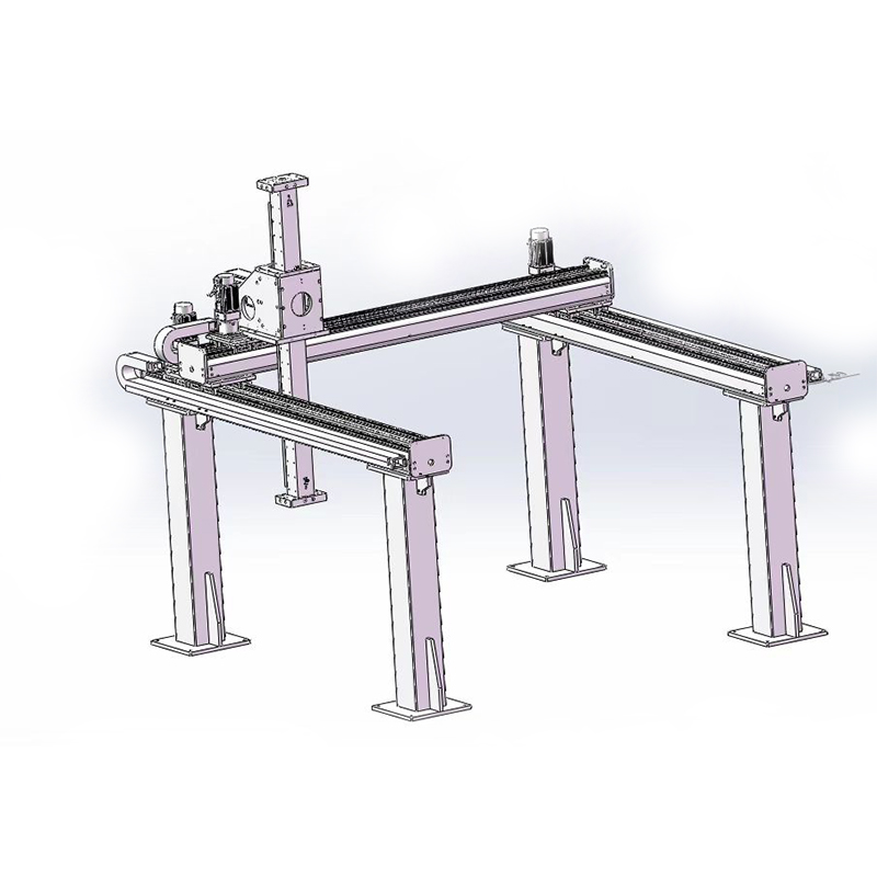 重载齿轮齿e条双导轨直线滑台模组伺服滑轨齿轮齿条传动桁架机械