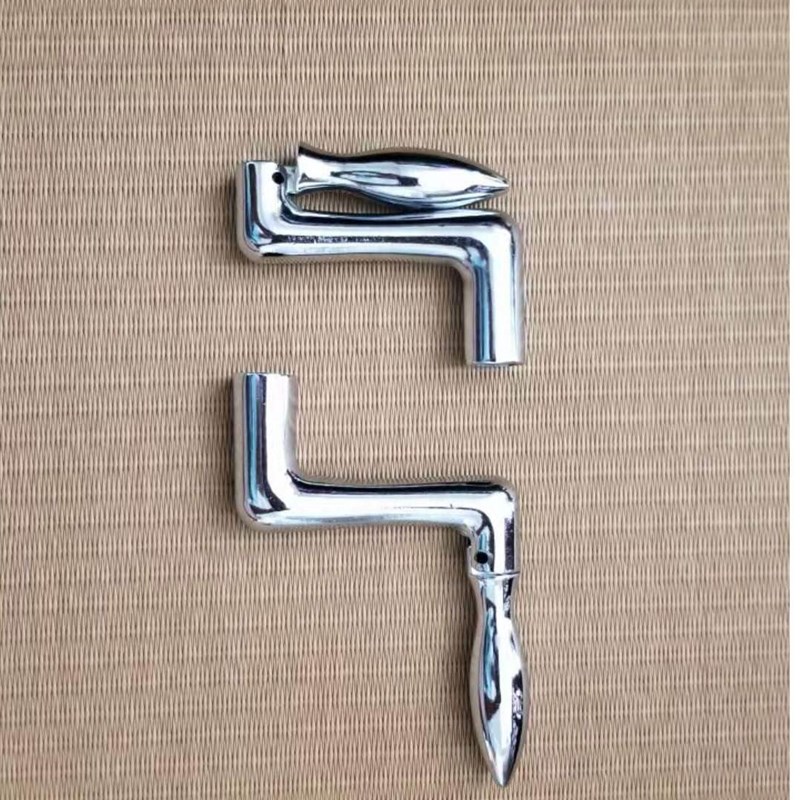 升降配件摇把盖板桌换位单孔手y摇器升降机档榻榻米银铝色摇手 家