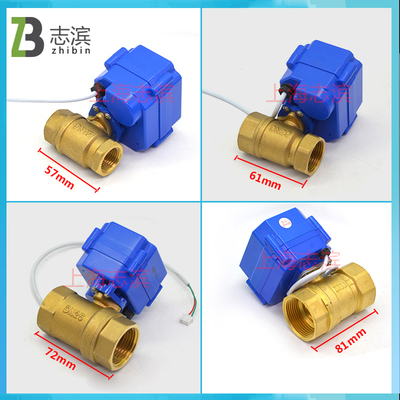 CWX-15Q/N微型电动阀门 电动二通球阀dc5v12v24v AC220V 4分dn15