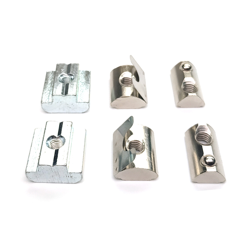 铝型材T型螺母滑块弹性钢珠单点弹片欧标国标20/30/40/45M4YM5M6M