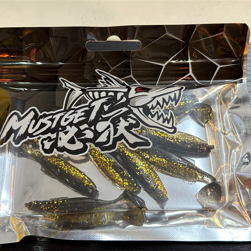 必获摆摆鱼5.5厘米沉水款10条一包黑坑盲曹石斑鳜鱼软饵t尾鱼