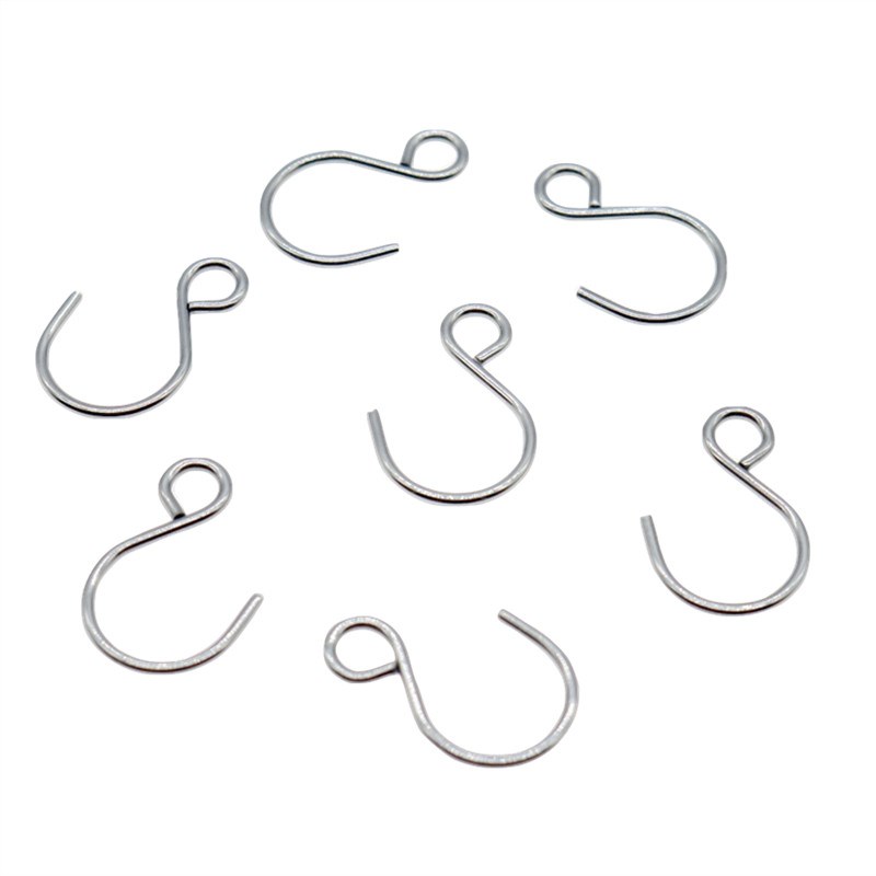 不锈钢挂钩22mm小钩子微型吊钩珠帘弯钩S钩模型制作起重吊机拼装