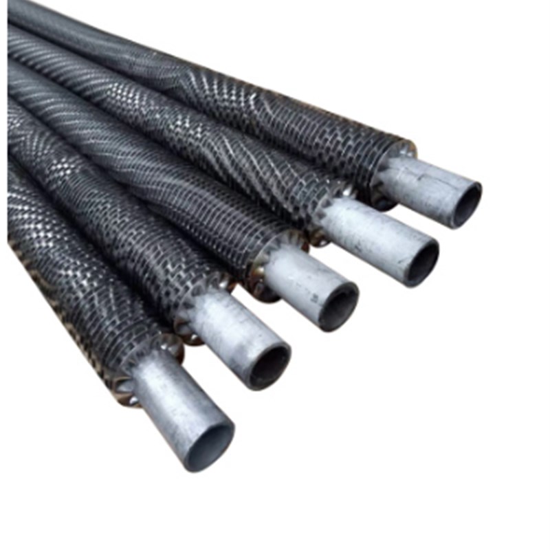 不锈钢螺旋空翅片散热片管式冷却管导热加热铜铝翅片管烘干散热器