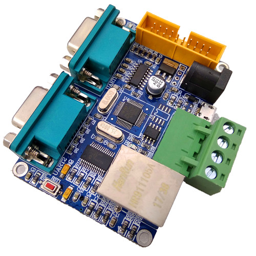 STM32F103C8T ENC28J60以太网络开发板 网络转双串口/485/232/CAN