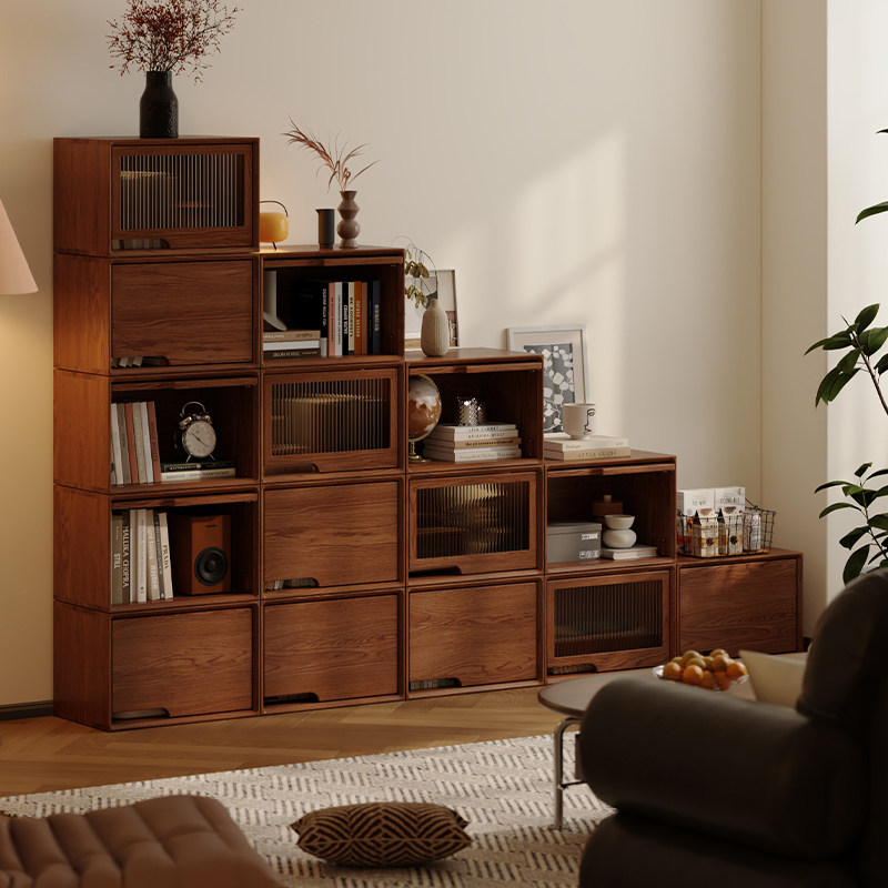 实木多层收纳箱上翻式储物柜客厅多功能组合柜家用大容量展示柜,住宅家具,家用陈列柜,淘宝优惠券,粉丝福利购,淘宝优惠卷