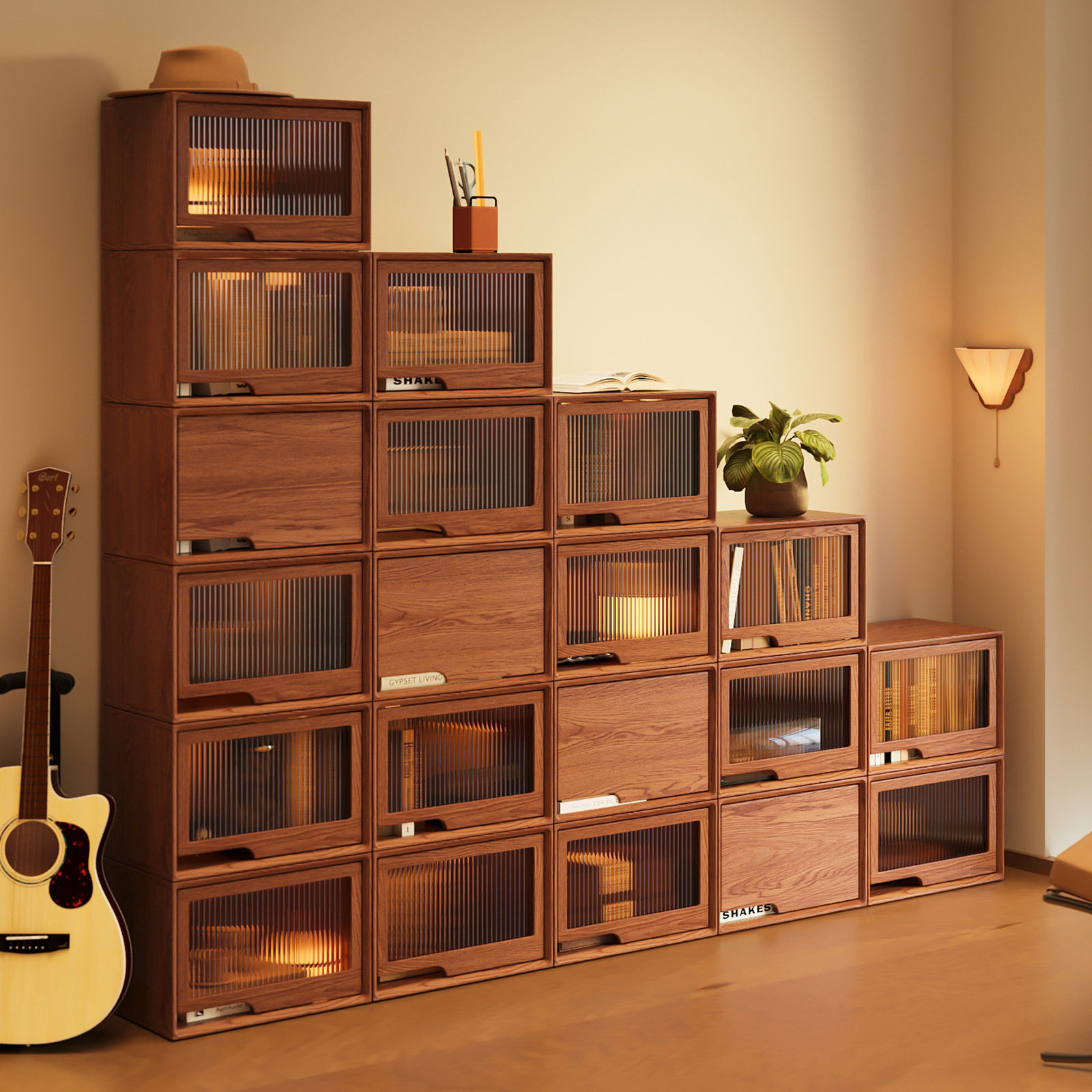 卧室儿童床头柜落地多层组合储物柜斗柜客厅靠墙小边柜简约置物架,住宅家具,儿童书柜,淘宝优惠券,粉丝福利购,淘宝优惠卷