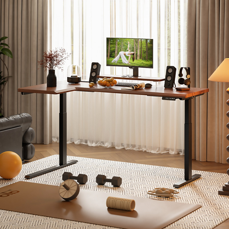 实木转角电动升降桌家用学习桌智能电竞电脑桌办公桌站立式工作台,住宅家具,电动升降桌,淘宝优惠券,粉丝福利购,淘宝优惠卷