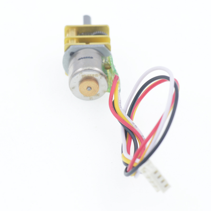12GA-10BY无刷步进减速电机2相4线全金属齿轮5V12V微型小体积马达