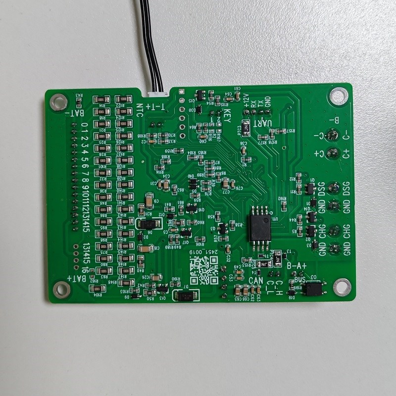 6-16串三元磷酸铁锂电池电压采v集均衡板 RS485/CAN 48V可级联串